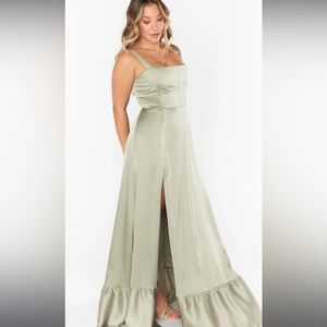 Show Me Your Mumu bridesmaid dress in the style Clarissa Corset Dress.